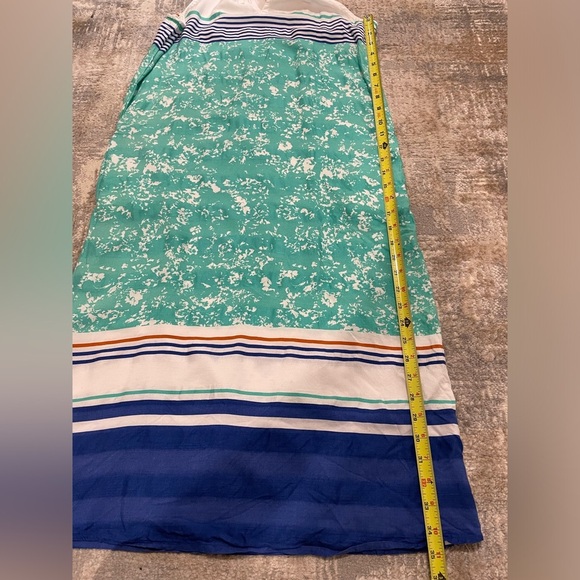 prAna Parisol Midi Dress Aqua Canopy Sleeveless Halter Size Medium Sundress - Picture 12 of 14